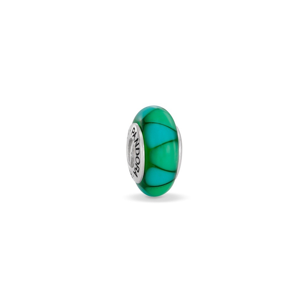 Blue/Green Glass Pandora Charm